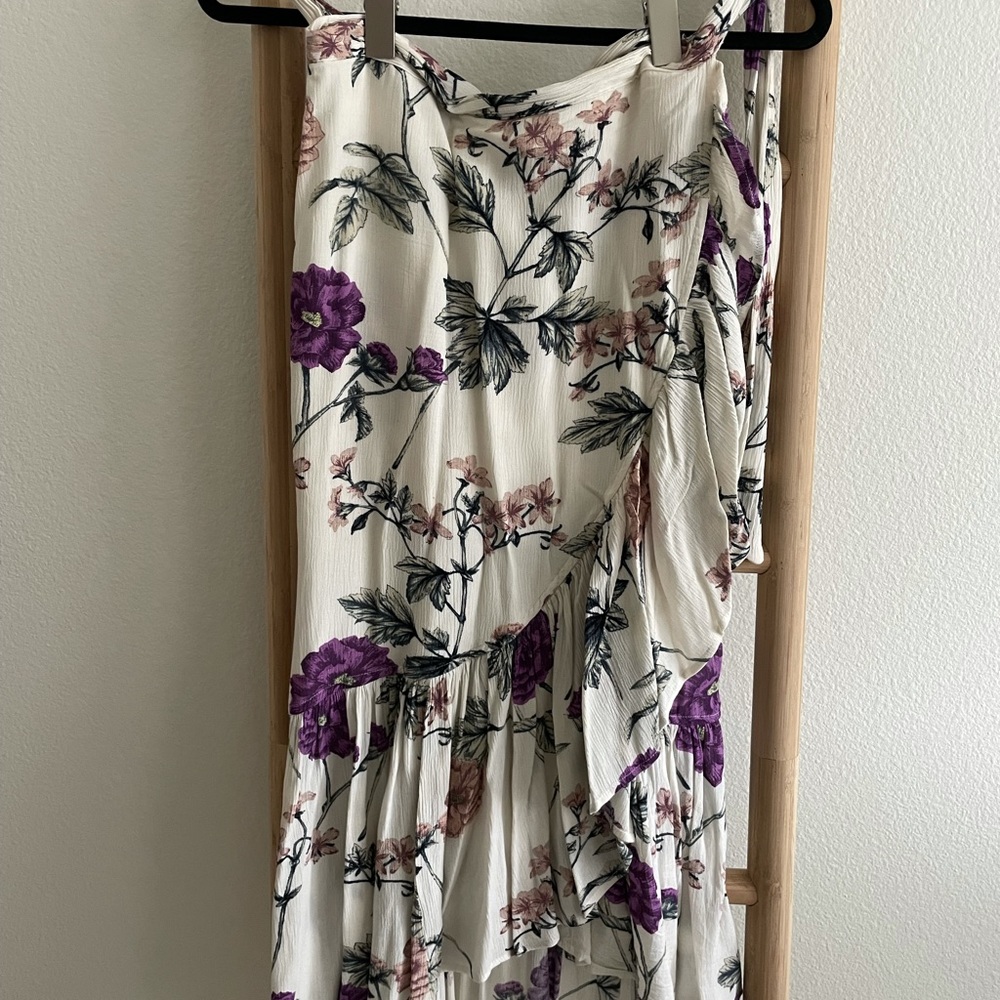 Skylar + Madison wrap midi skirt
